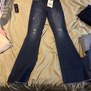 YMI Dark Blue Wide Leg Jeans